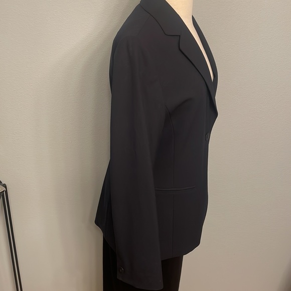 Lafayette 148 Perfect Navy 2 Button Blazer/Jacket Wool - Picture 6 of 12